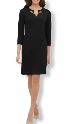 Tommy Hilfiger  Sheath Dress Black Chain New 8