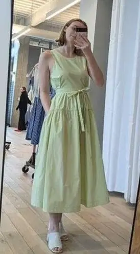 3.1 PHILLIP LIM X RTR Pale Yellow Sleeveless Belted Midi Dress Size 4