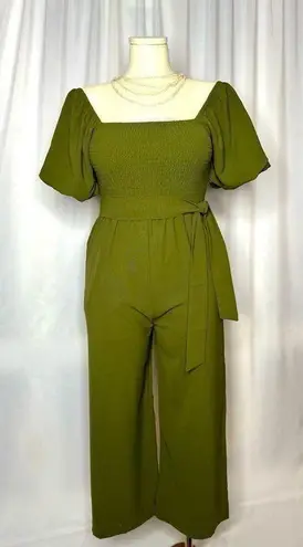 Angashion Women's Jumpsuit Puff Short Sleeve Romper (698)