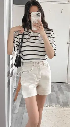 ZARA High Waisted Denim Shorts