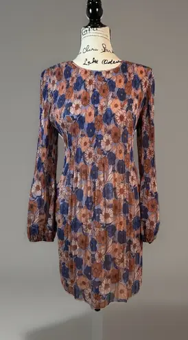 Wilfred Daydreamer Mini Dress Pleated Long Sleeve Party Women's