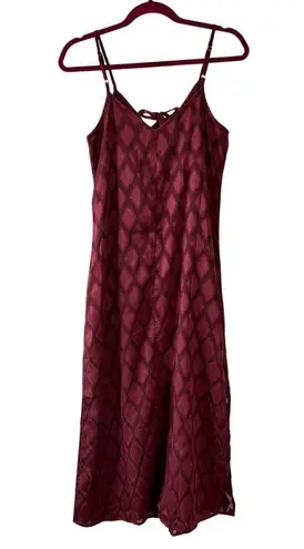 Band of the Free Merlot Burgundy Maxi Slip Dress Women’s Size Small NWT Red