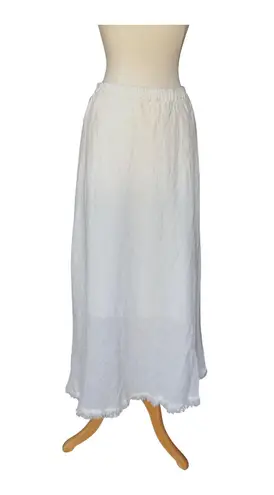 Brave+True Maxi Lined Oakey Skirt White Linen Women's Size XS New