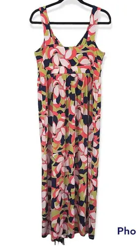 Ruby Rd . Women's Multicolor Graphics Sleeveless Maxi Dress Size S
