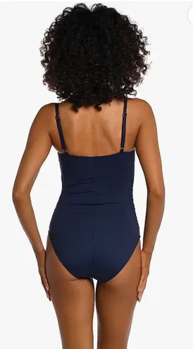 La Blanca Island Goddess Rouched Body Lingerie Mio One Piece Swimsuit