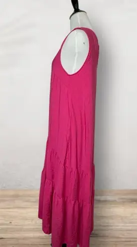 Anthropologie Maeve  Sleeveless Tiered Midi dress thumbnail 3