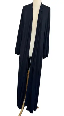 SAVAGE X Fenty Black Lace Cut Out Silky Robe Bedroom Boudoir Sexy Size M/L