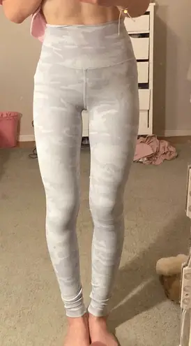 Lululemon White Camo Leggings