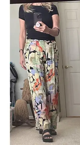 Equipment Multicolor Floral 100% Silk Ultra-flowy Lorin Wide Leg Trousers Size 2
