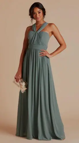 Birdy Grey Convertible Bridesmaid Dress Grace Chiffon Sea Glass