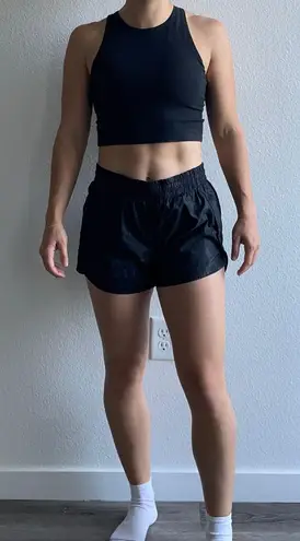 Athleta Black Patterned  Shorts