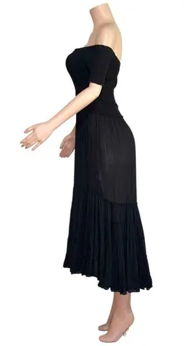 Poupette St. Barth Soledad Maxi Dress, Black, XS