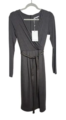 NWT MaxMara Virgin Wool Wrap Dress – Women’s Size 4 Brown