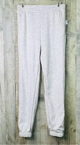 Danskin Size XS Gray/White Fleece Joggers w/Stretch Waistband w/Front Pockets Gray