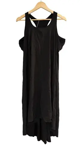 Halara Breezeful Pocket High Low Flowy Quick Dry Casual Dress Black M