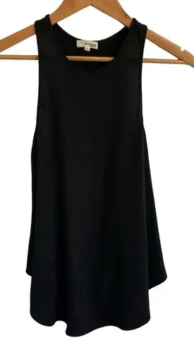Wilfred Free Aritzia Burnette Swing Flowy Racerback Basic Tank Top Black Small