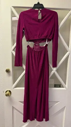 Monique Lhuillier ML
Purple Metallic Knit Dress