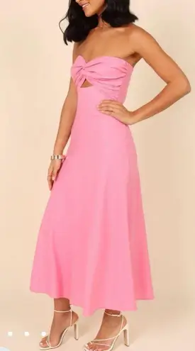 Petal and Pup Rosetta Pink Strapless Dress