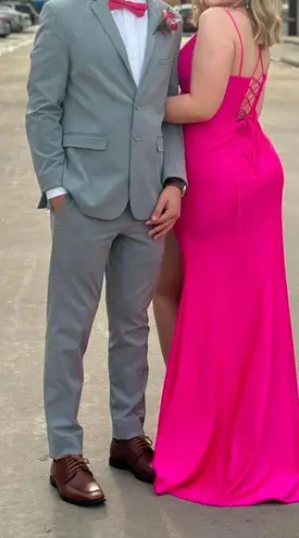 Fiesta Fashion Hot Pink Prom Dress