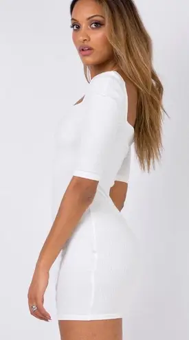 Revolve NWT Lioness white square neck bodycon dress thumbnail 4
