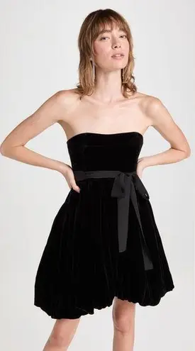 Cara Cara Veronica Black Velvet Bubble Dress 2 NWOT