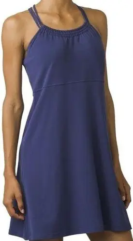 prAna Womens Blue Pristine Racerback Dress, Large
