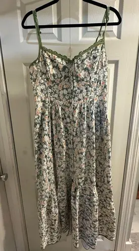 ASTR Yamila Floral-Print Corset Sleeveless Maxi Dress - Image 2