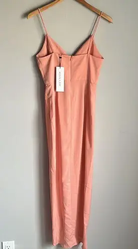 Shona joy NEW Core Cocktail Draped Dress in Dusty pink