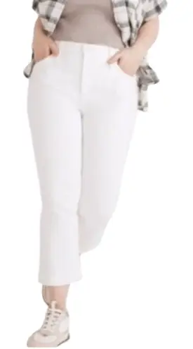 Madewell  Women's Cali Demi-Boot Jeans in Pure White Jeans Size 30 #AJ195 - Image 1