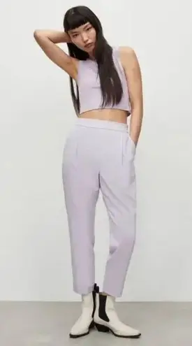 ALLSAINTS NWT Aleida Tri Trousers In Lady Lilac Size US 10
