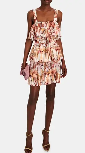 ALCER mini tiered dress Orange Size 4