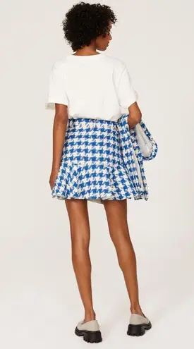 Sandro Sixtine Houndstooth Flounce Mini Skirt Size 6