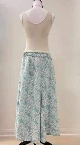 Emma James Beach Day Paisley Skirt Size 10 Blue