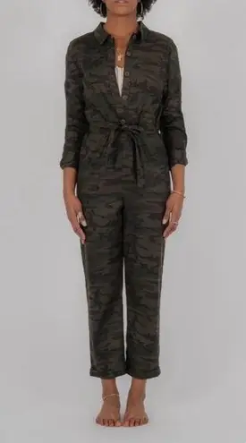 Level99 Marlow Camo Flight Jumpsuit Sz M Black Size M