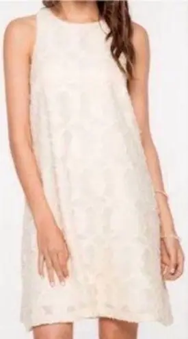 Everly NWT  Ivory Cream Sleeveless Lace Midi Dress