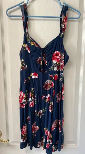 Xhilaration Blue Floral Sundress