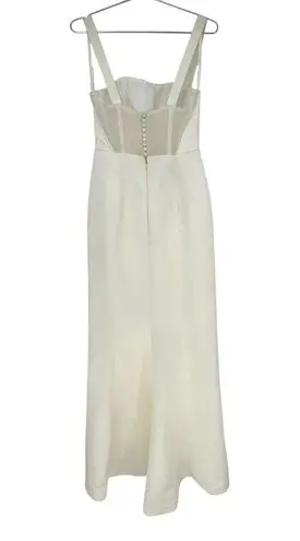 BHLDN x Amsale Olympia Gown Ivory Cream Women's Size 4 NWT FLAWS