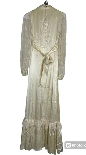 Gunne Sax Vintage Satin Wedding Dress