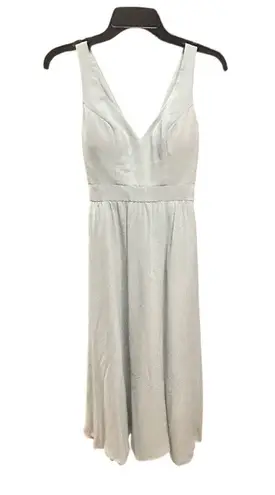 Kennedy Blue Riley Maxi V Neck Sleeveless Dress size 0 Seaglass Green Formal