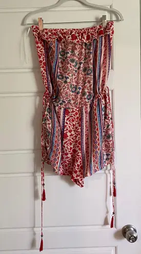 Mi Ami patterned romper Red