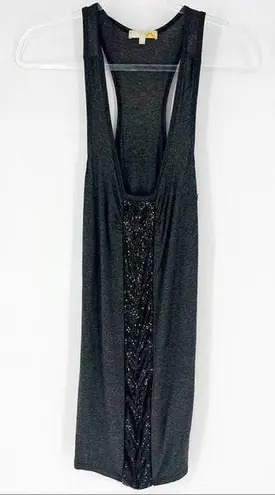 C&C California Tunic Tank with Sequins Charcoal Grey Size S