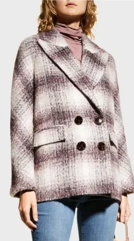 Veronica Beard Veronica Beard Deena Plaid Double-Breasted Dickey Coat