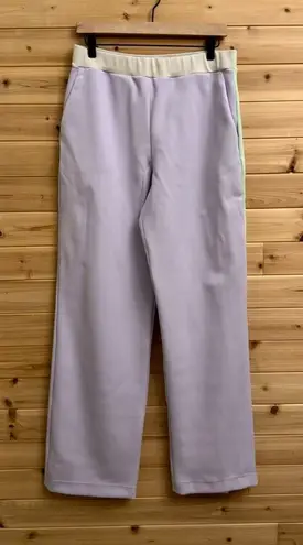 Marie Saint Pierre Sz 4/Large Relaxed Boyfriend Fit Yaris Scuba Pants Purple