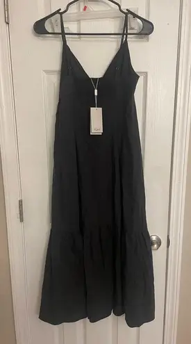 Rails Maeve Poplin Black Sundress, Peep a Boo front, size Medium, B97, NWT, $87