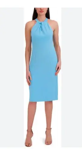 Julia Jordan NWT Sleeveless Twist Chest Dress Blue Size 10