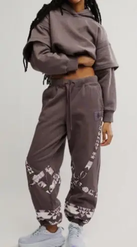 Free People Movement Women's Gray/Purple Snow Flow Set (2 piece)