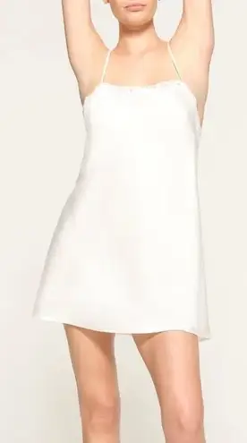 SKIMS NWT Silk Slip Dress White Size XL
