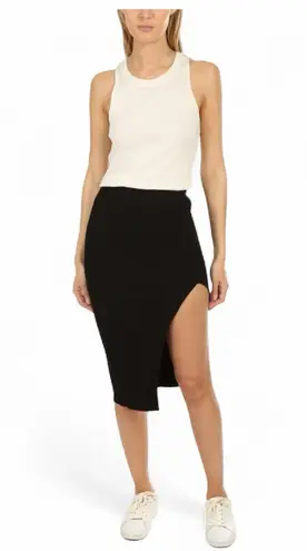 Cotton Citizen Skirt with side slit - Size Medium NWT Stretchy & lined