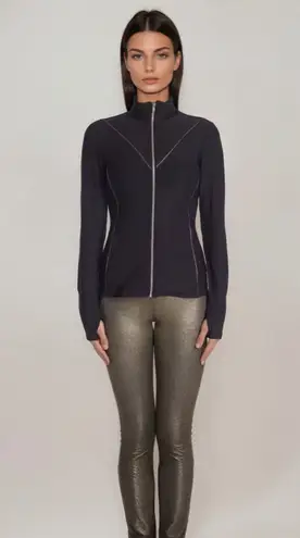 X By Gottex Metallic Line Fitted Jacket