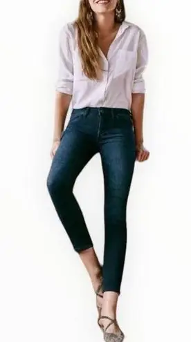 Pilcro and the Letterpress Anthro The Stet Dark Denim Jeans Mid Rise Ankle size 28